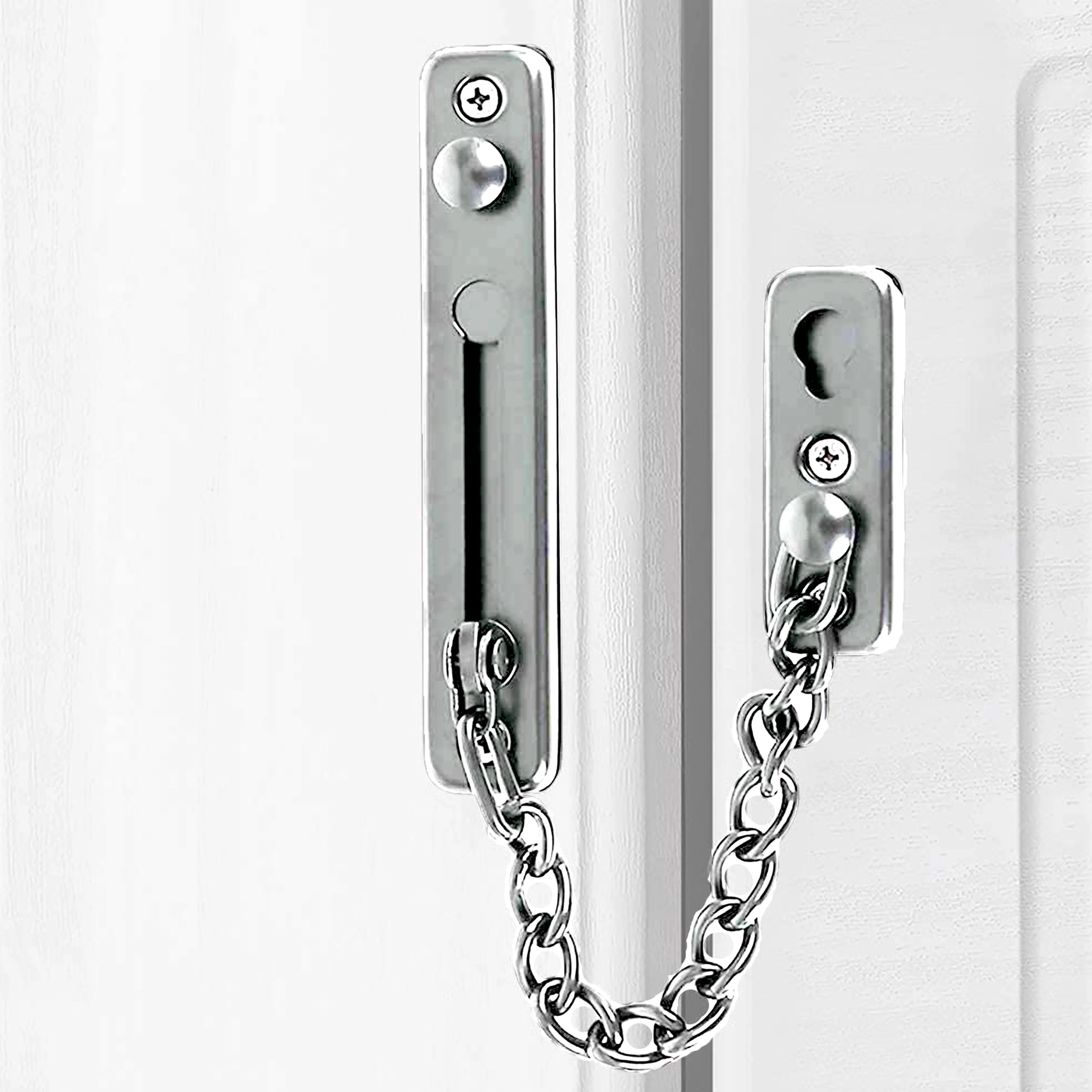 1 Pc Heavy Duty Door Chain Restrictor Latch Bolt Slide Guard Home Security Lock