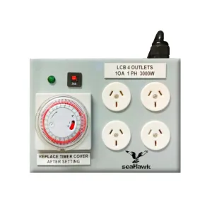 4 Outlet Heavy Duty Light Timer | 3000W | 15AMP Plug