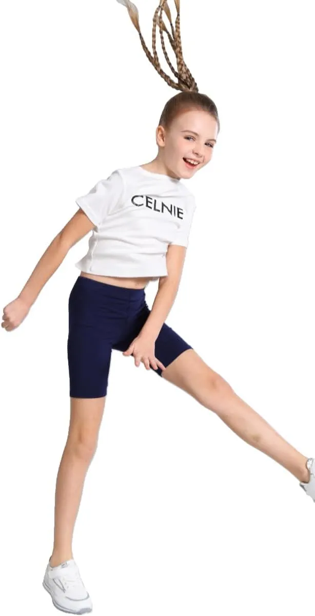 6-Pack Girls' Compression Spandex Shorts for 4-12-Year-Olds | Athletic Wear for Gym, Dance, Yoga, Volleyball & Bike Riding
