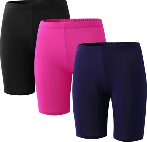 6-Pack Girls' Compression Spandex Shorts for 4-12-Year-Olds | Athletic Wear for Gym, Dance, Yoga, Volleyball & Bike Riding