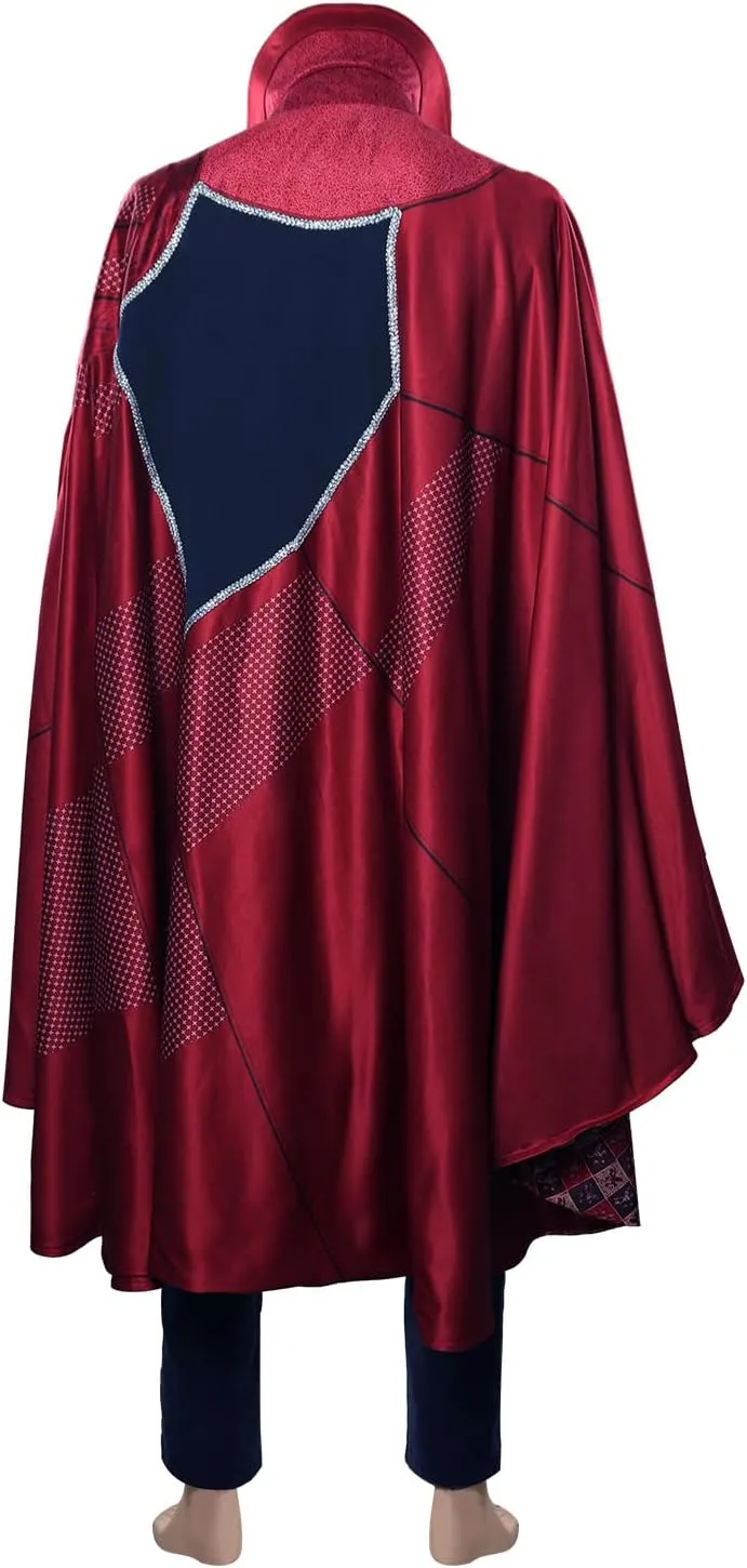 Adult Costume Cosplay Shirt Pants Robe Coat Necklace Outfits with Cape Cloak