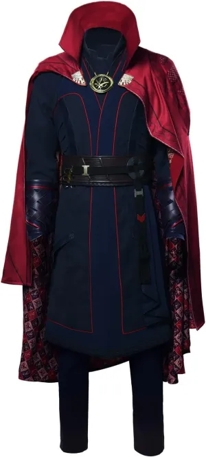 Adult Costume Cosplay Shirt Pants Robe Coat Necklace Outfits with Cape Cloak