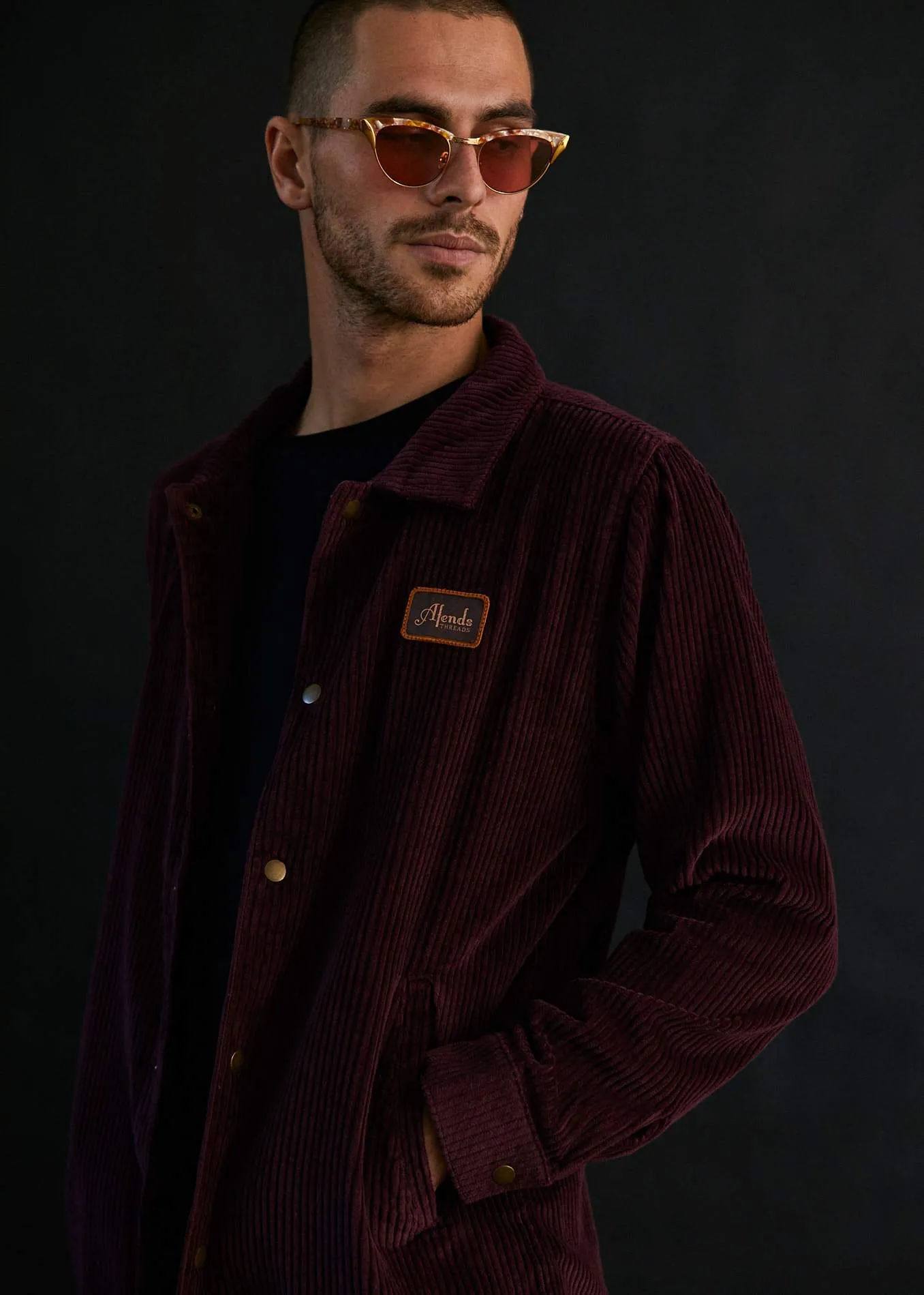 Afends Mens Enjoy - Corduroy Coach Jacket