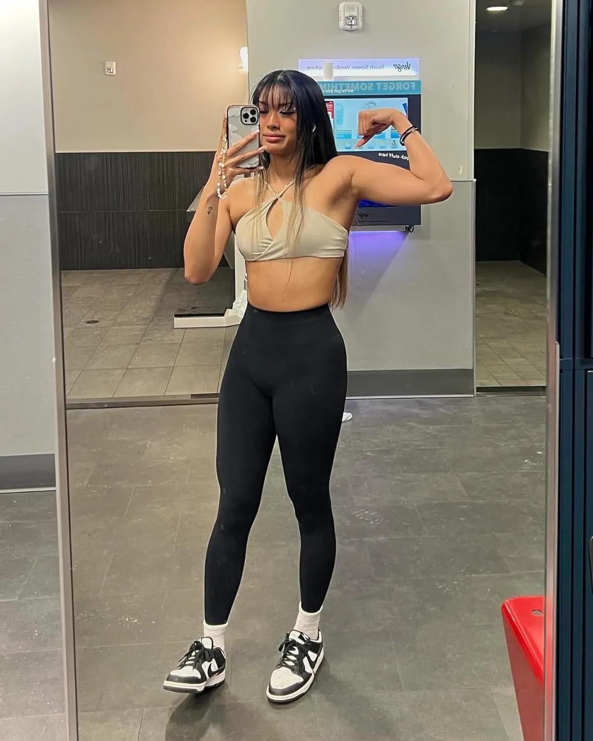 AUROLA Power Workout Leggings for Women Tummy Control Squat Proof Ribbed Thick Seamless Scrunch Active Pants