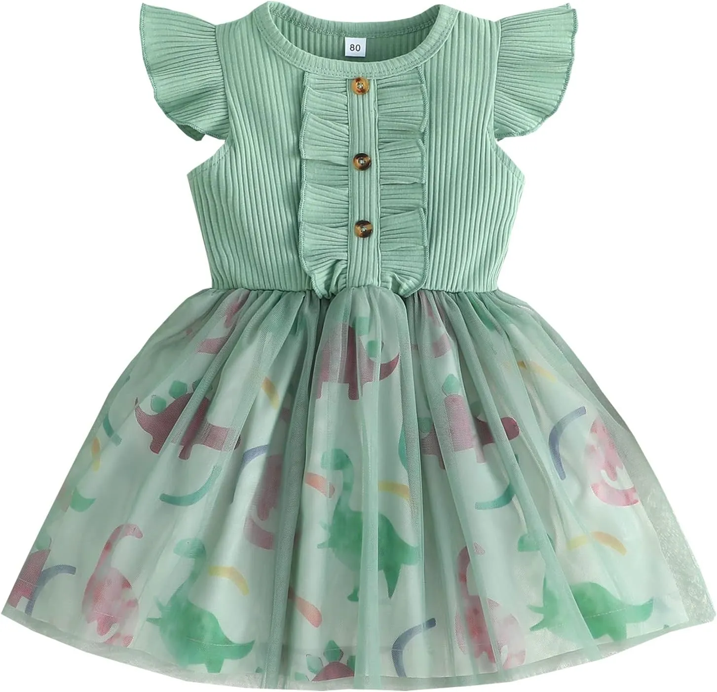 Baby Toddler Girls Fall Winter Long Sleeve Dress Floral Princess Casual Dress
