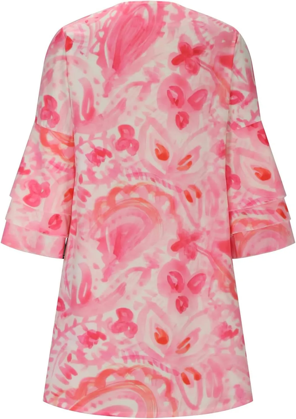 Beach Dresses for Women Summer Casual Bell Sleeve Boho Dress V Neck Lace Mini Dress Fashion Graphic Printed Midi Dress