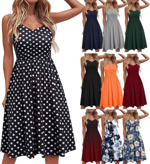 Beach Vacation Clothes for Women Beach Fashion Vacation Essentials Casual Dresses for Women Sleeveless Summer Beach Dress