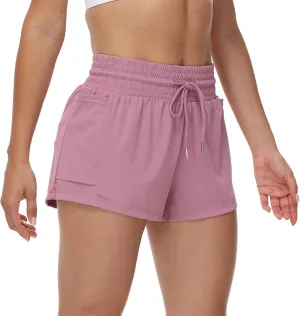 Blaosn Flowy Running Shorts for Women Workout Athletic Gym Yoga Golf Skort Skirt High Waisted Pants Cute Clothes Summer