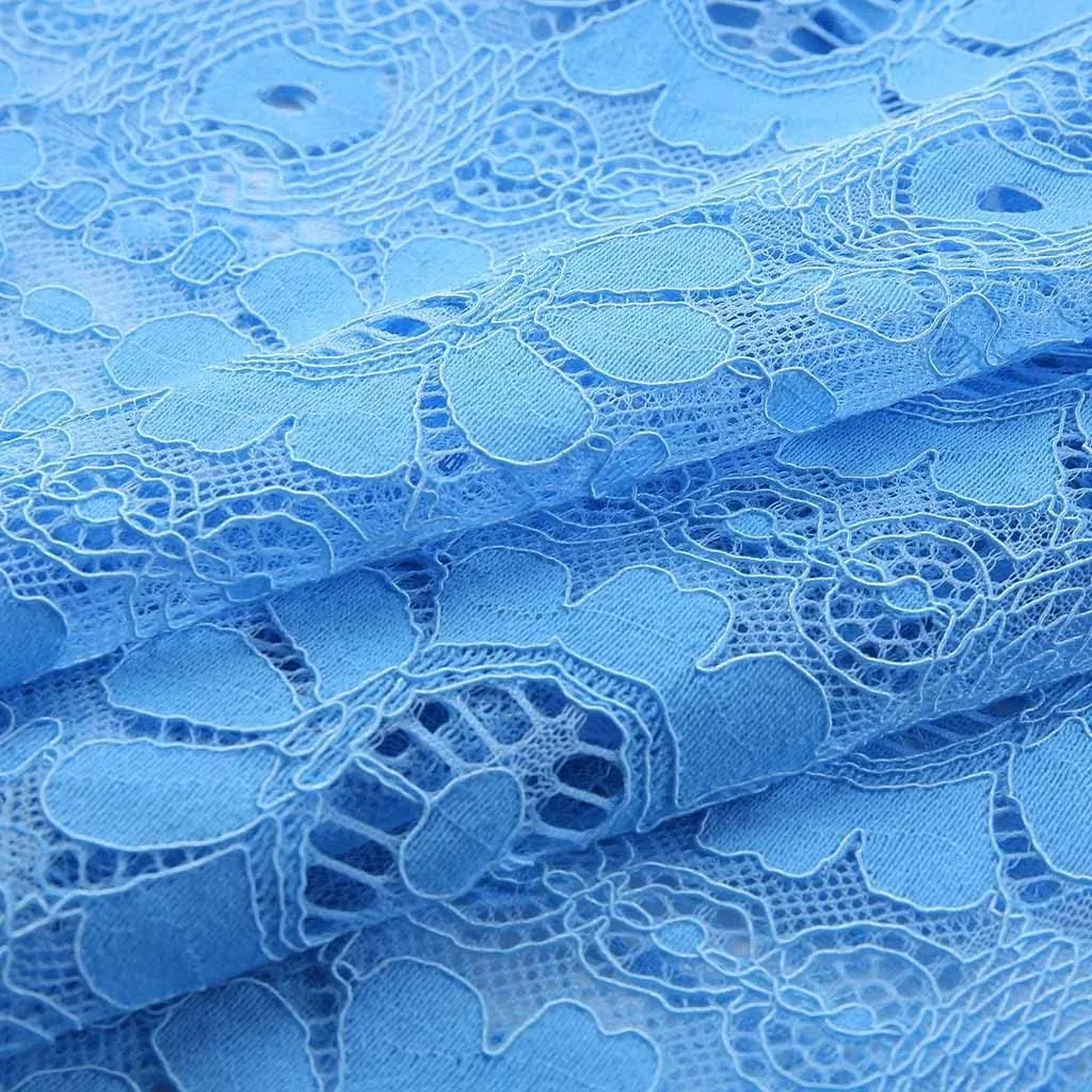 Boho Floral Lace Maxi Dress for Womens Summer V Neck 3/4 Sleeve Flowy Tassel Maxi Dresses Beach Swing Sundress