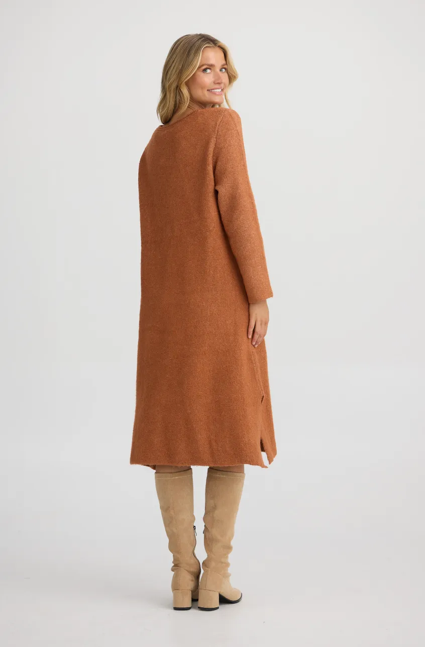 Camila Knit Dress - Rust