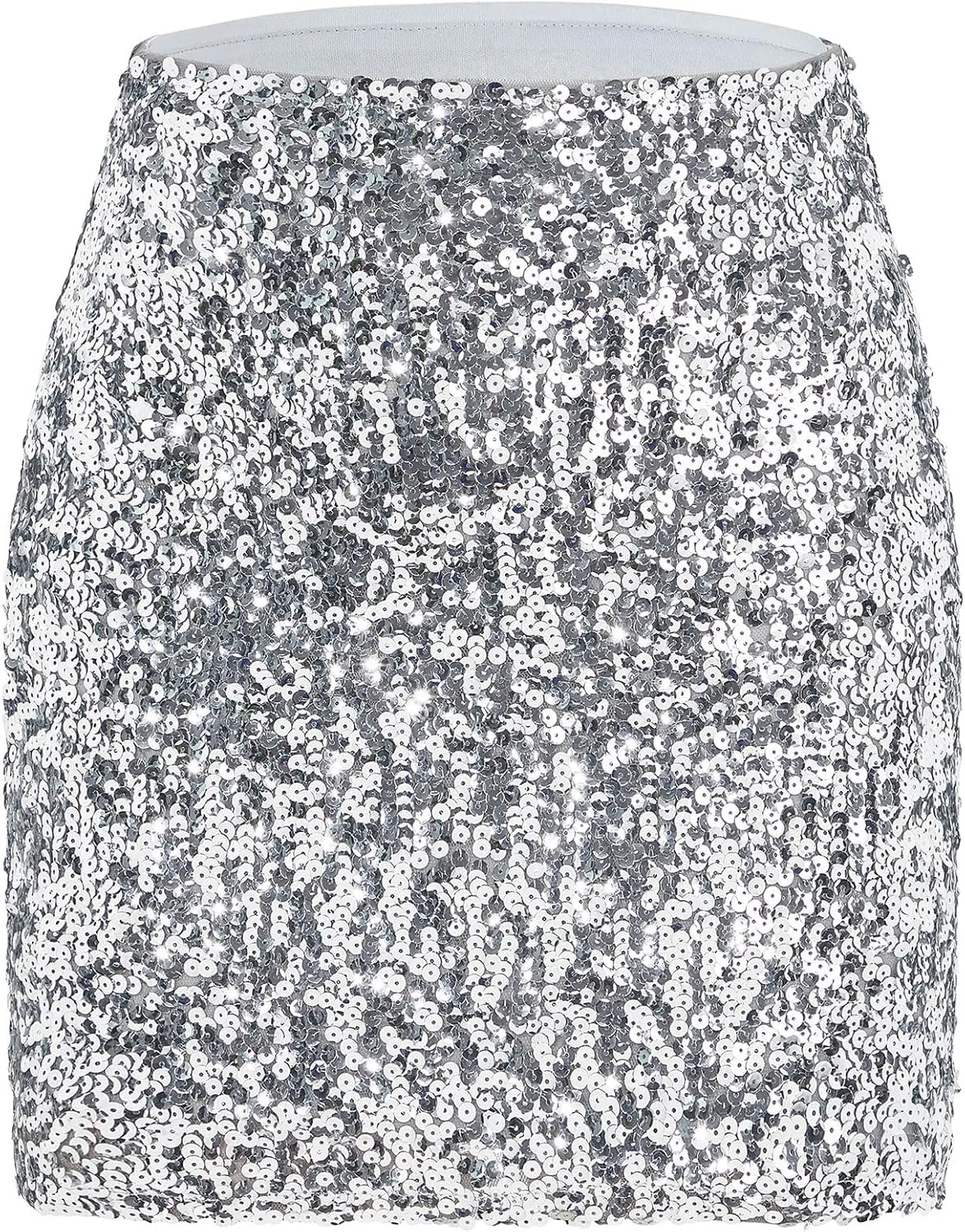 Century Star Sequin Skirt Sparkly Mini Skirts for Women High Waist Bodycon Glitter Club Night Out Party