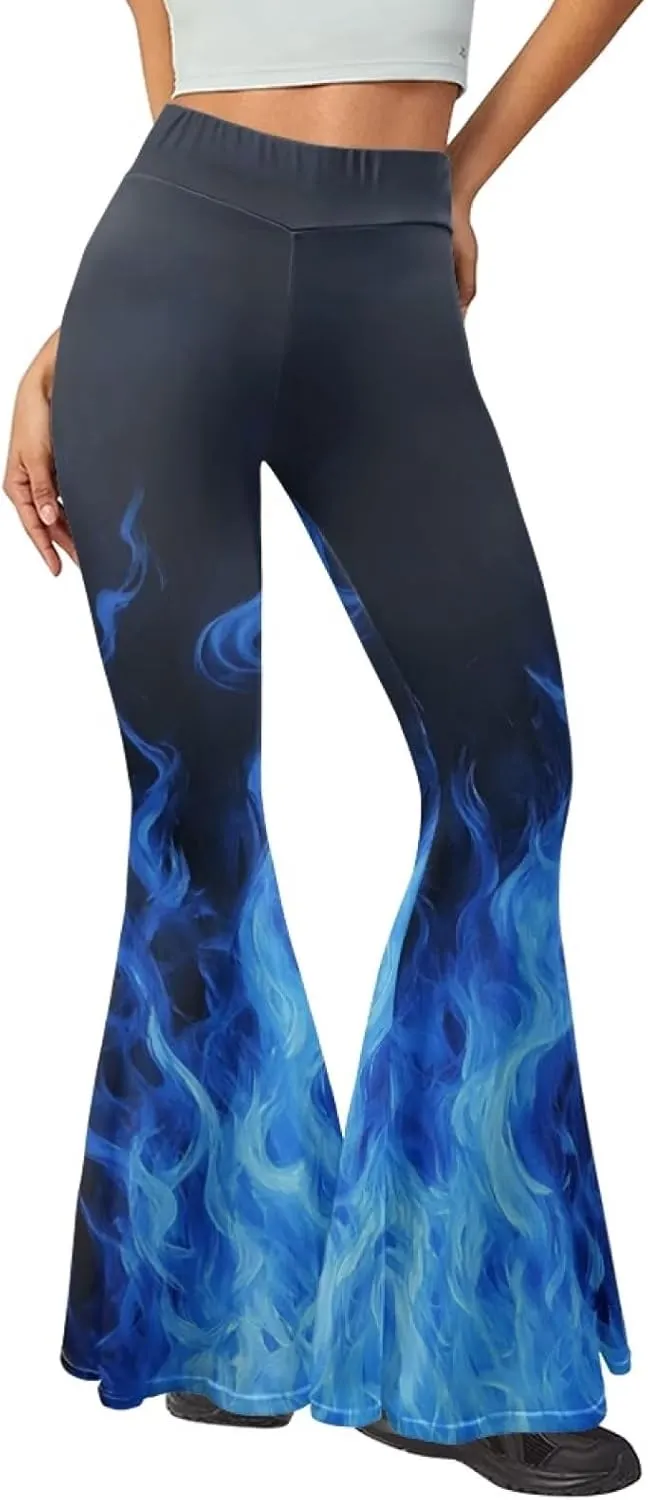 Christmas Flare Yoga Pants for Women High Waist Tummy Control Yoga Leggings Bootcut Workout PantS-2Xl