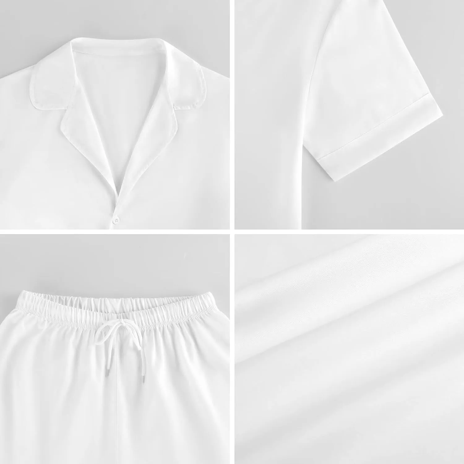 Cockatiels Mom Women's Satin Pajama Set Short Sleeve Button Down Sleepwear Loungewear Pj Set