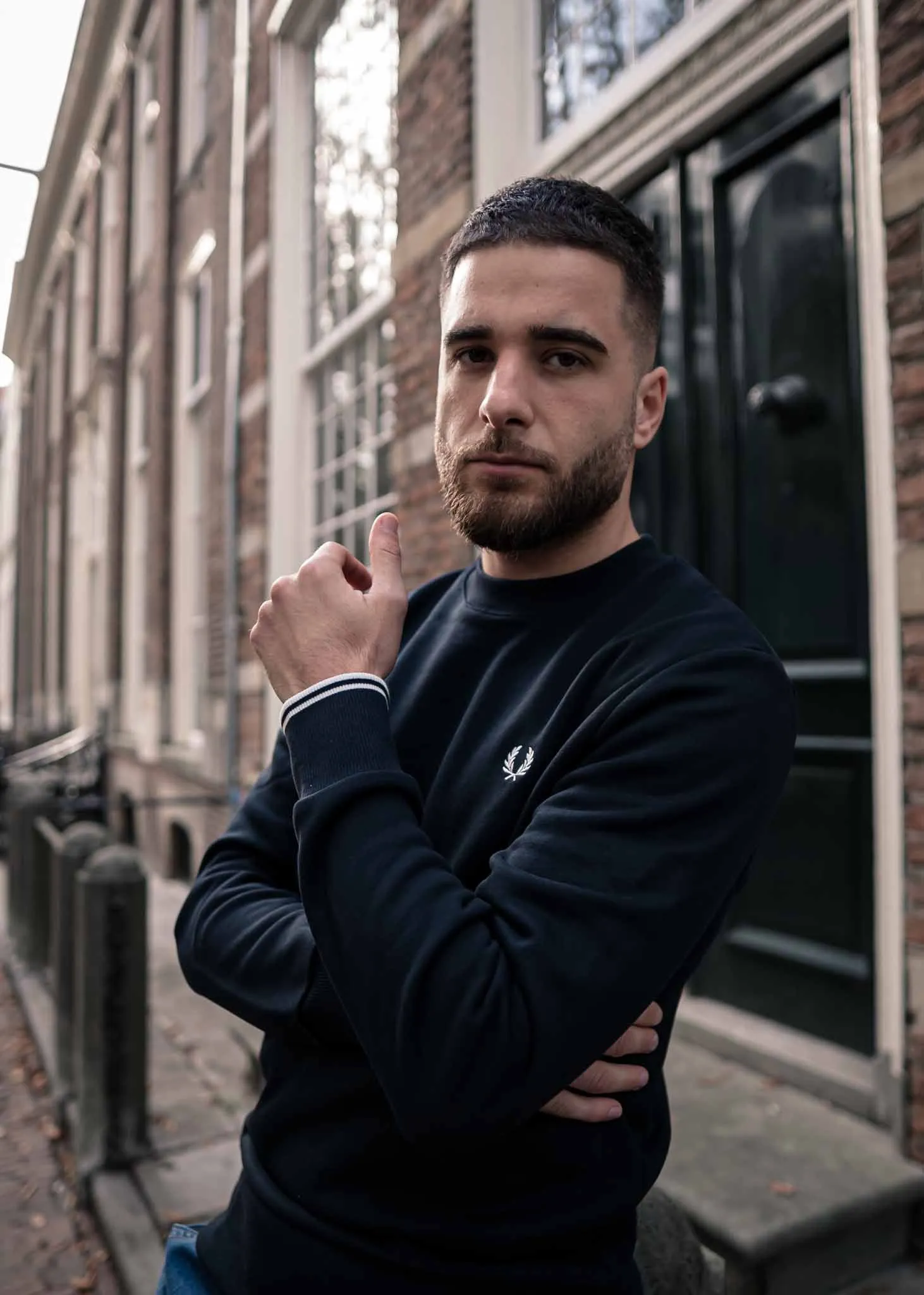 Crew neck sweatshirt - navy