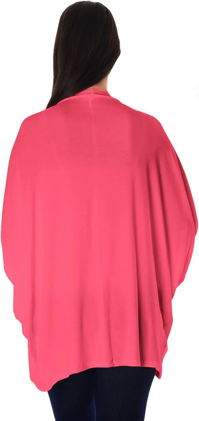 DFF Shop Women's Batwing Half Sleeve Open Cardigan (Size: S- 5X)