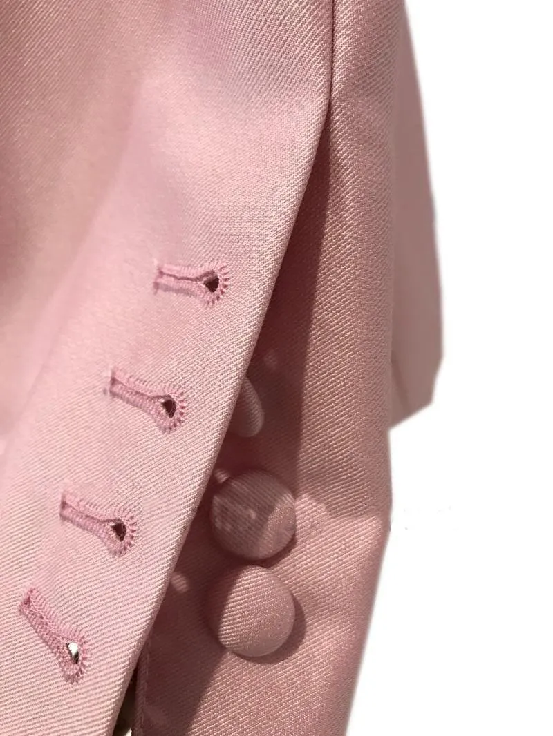 Double-Breasted Business Pantsuit - Women Trouser Suits - Trouser Suit