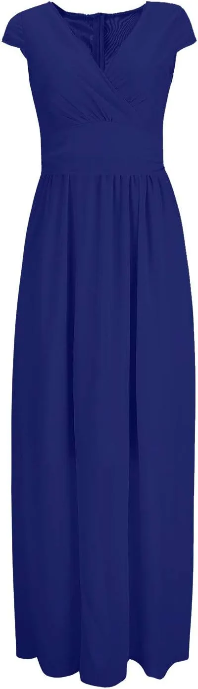 Dresses for Women Plus Size Casual Elegant Dress Spring Bodycon Dresses Flowy Swing V Neck Wedding Guest Party Dress