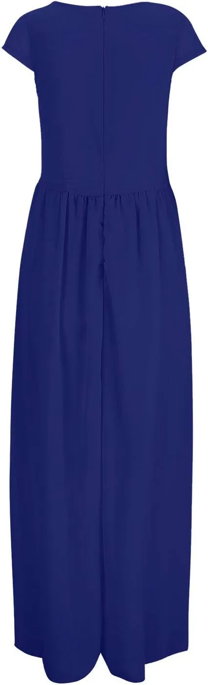 Dresses for Women Plus Size Casual Elegant Dress Spring Bodycon Dresses Flowy Swing V Neck Wedding Guest Party Dress