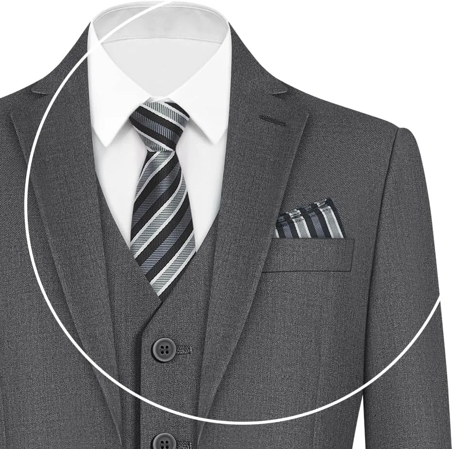ELPA ELPA Boys Slim Fit Suit Kids Formal Suits Set for Boys Youth Suit Ring Bearer Outfit
