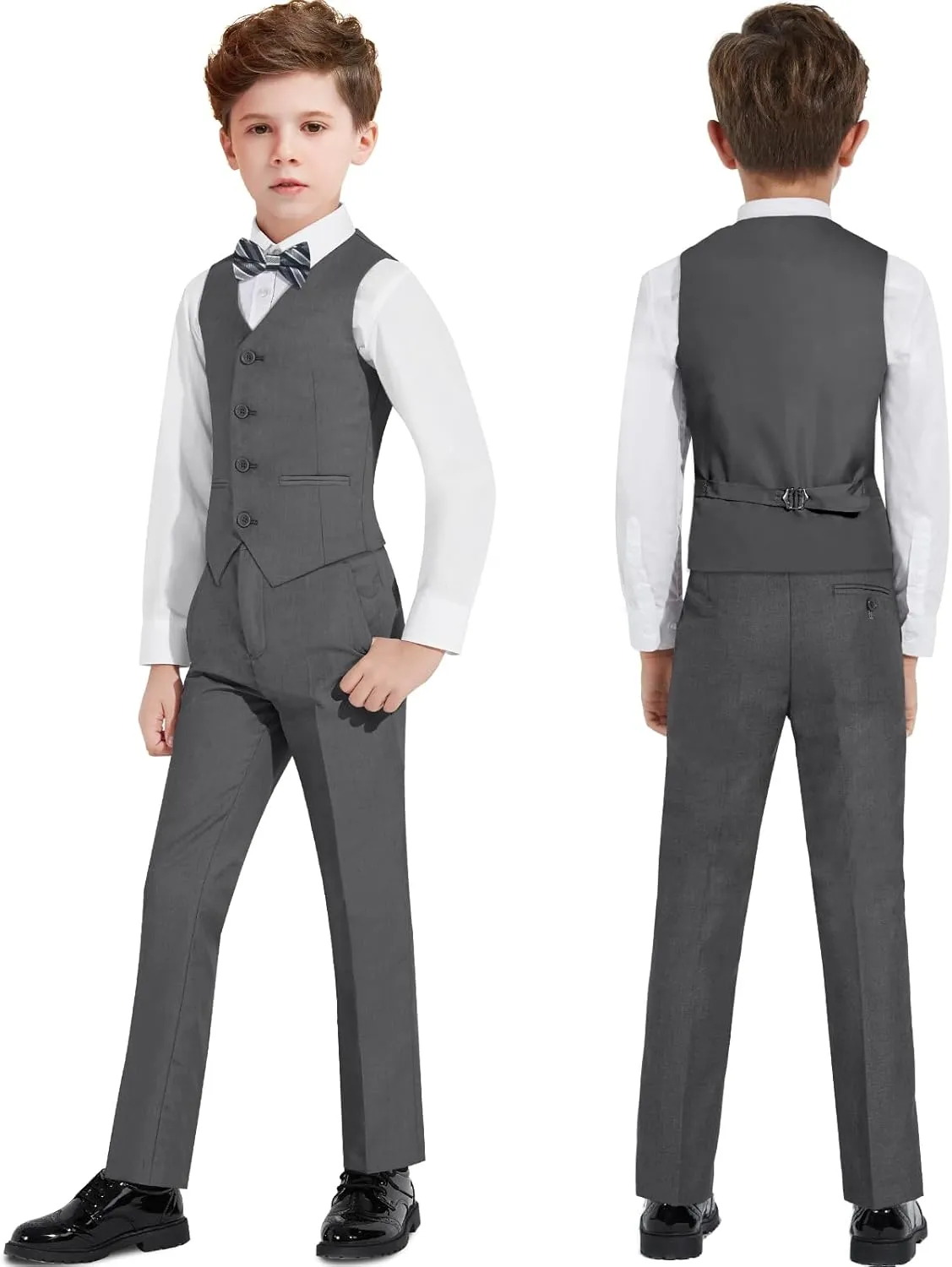 ELPA ELPA Boys Slim Fit Suit Kids Formal Suits Set for Boys Youth Suit Ring Bearer Outfit
