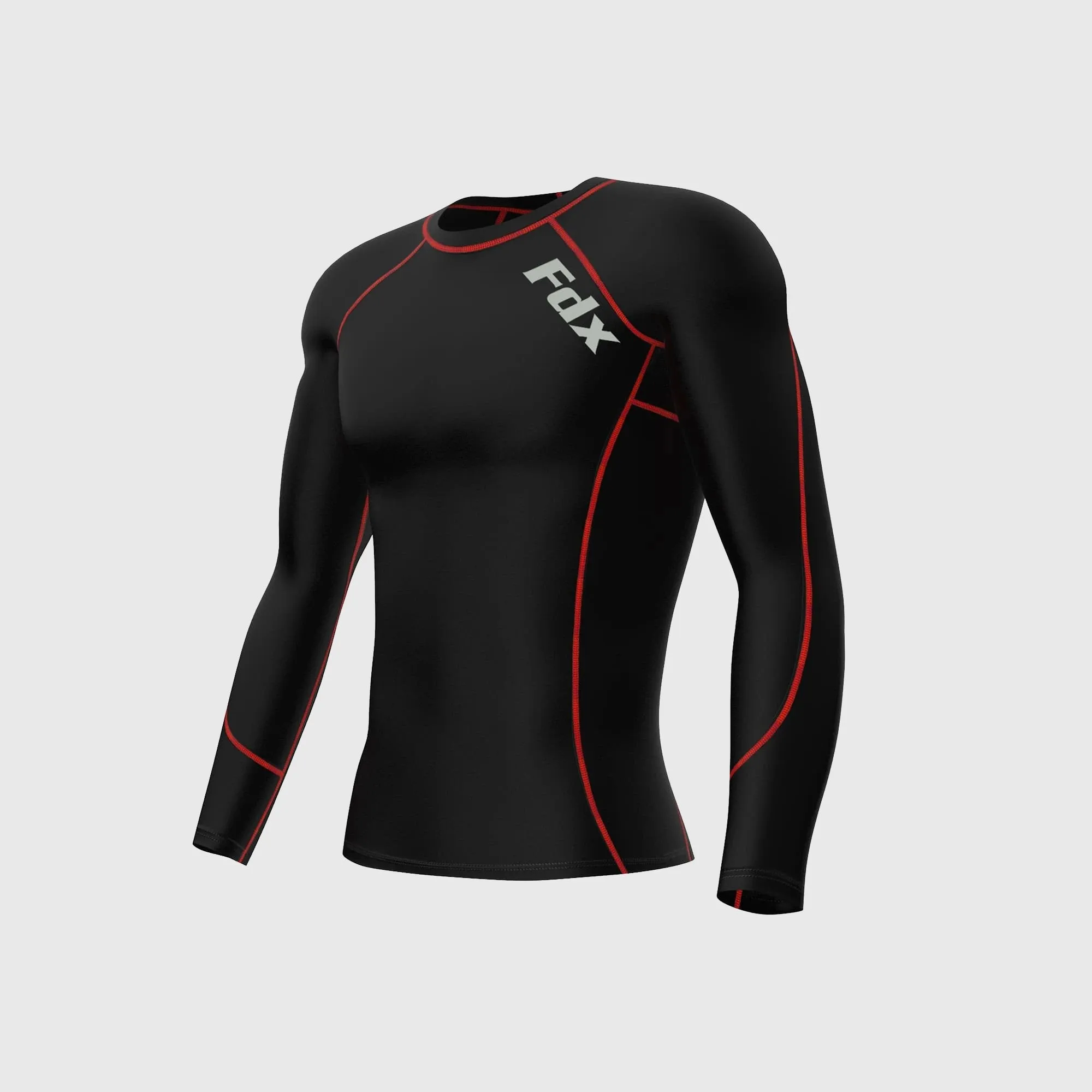 Fdx Thermolinx Red Men's Base Layer Thermal Winter Compression Top