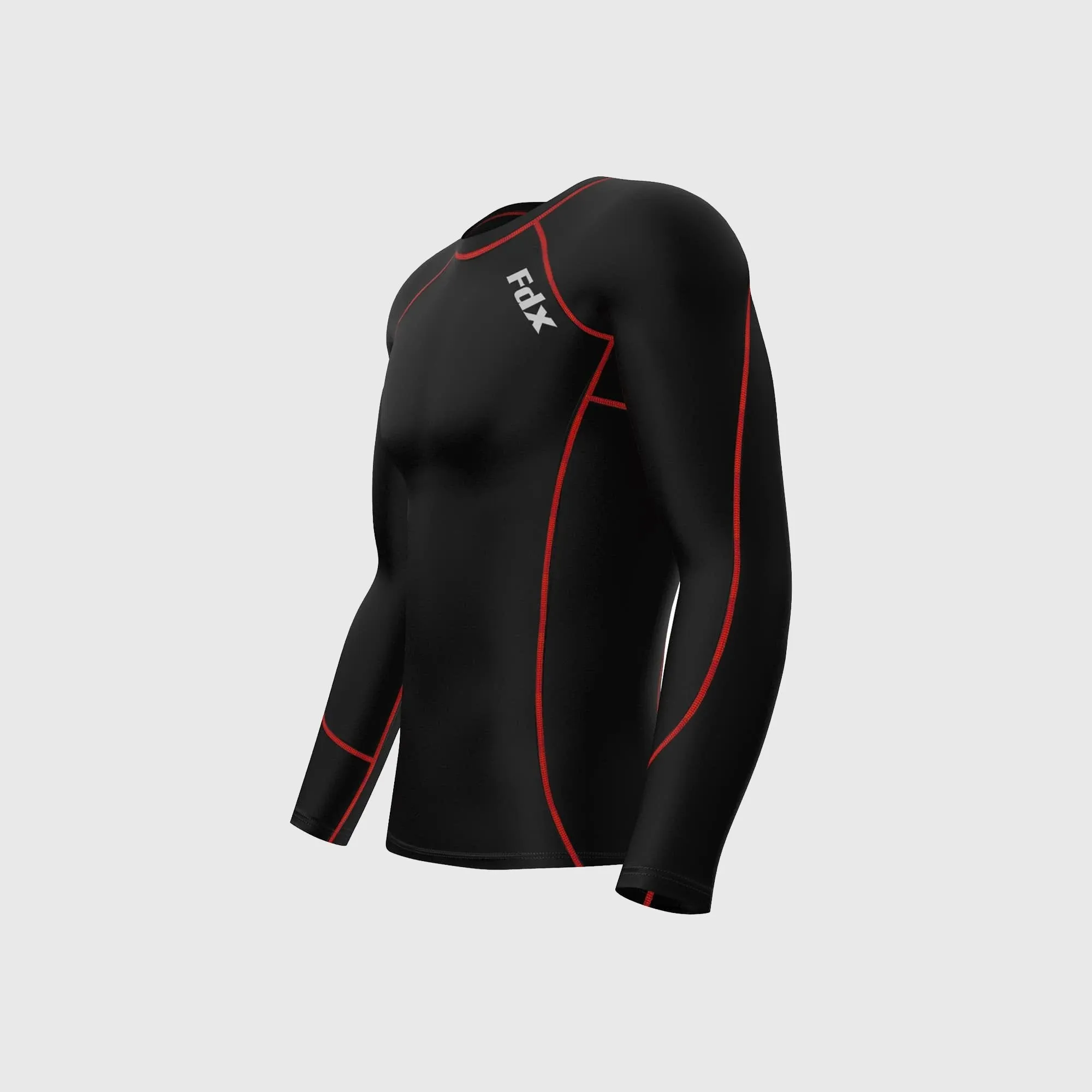 Fdx Thermolinx Red Men's Base Layer Thermal Winter Compression Top