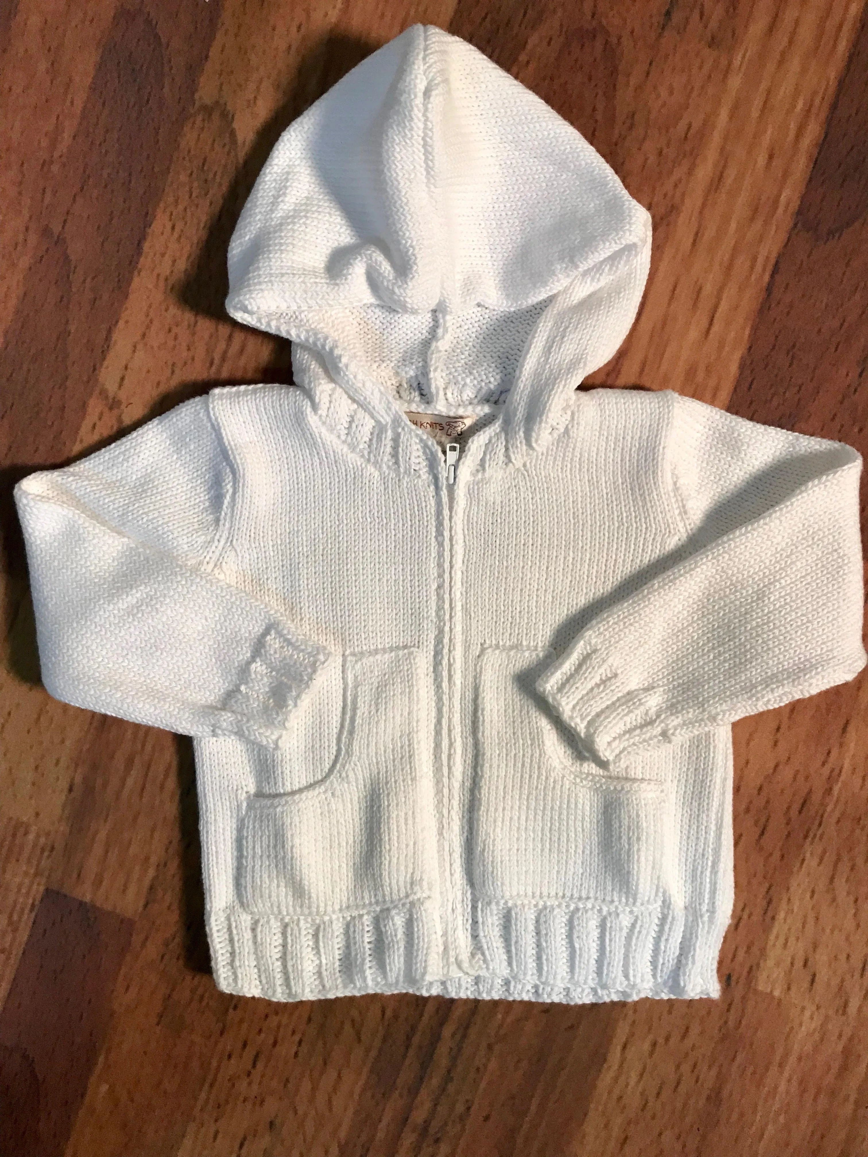 Front Zip Hooded Sweater Month Sizes 2h Handknits