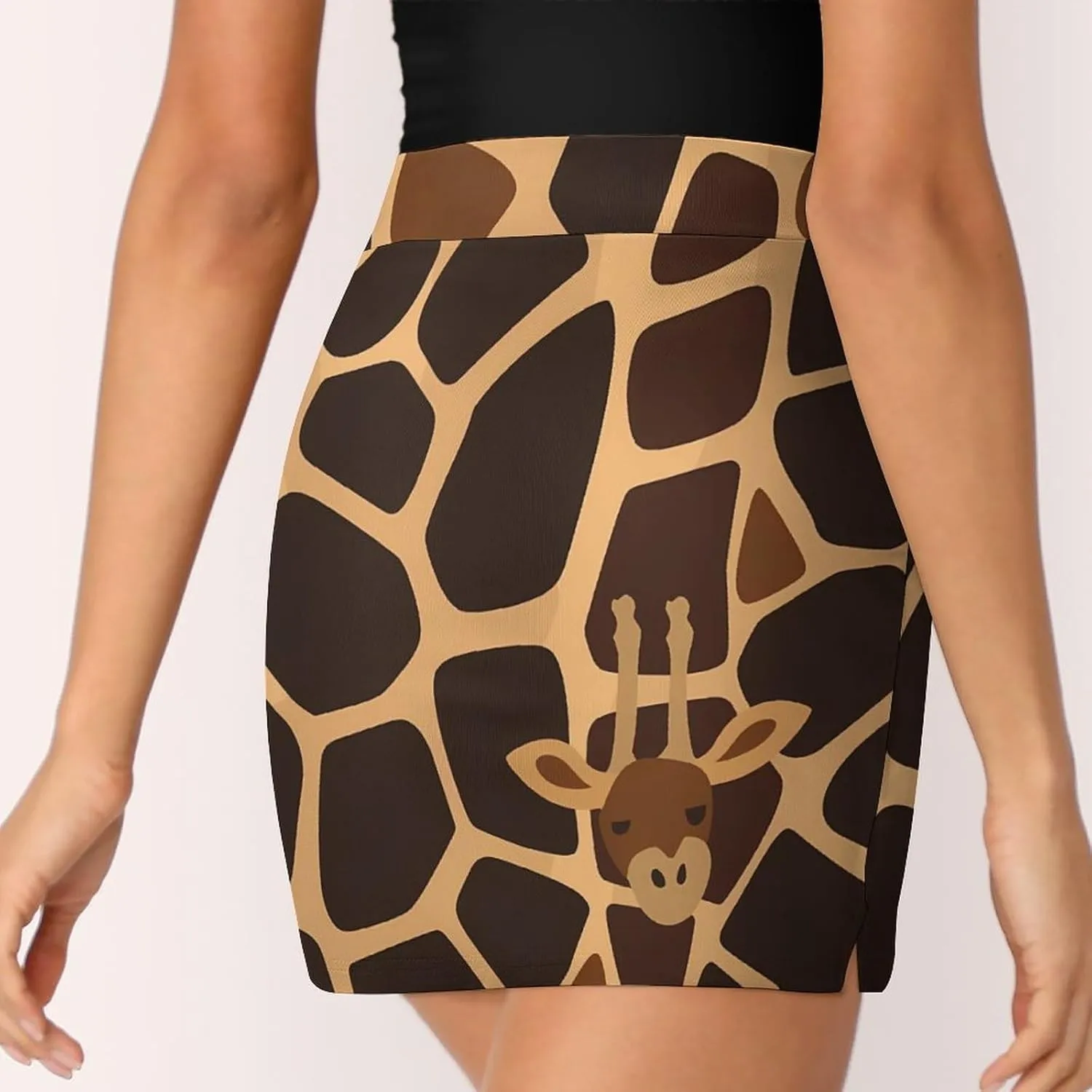 Giraffe Pattern Women's Skort Athletic Skirt Golf Skorts A-line Skirts with Built-in Shorts Pockets