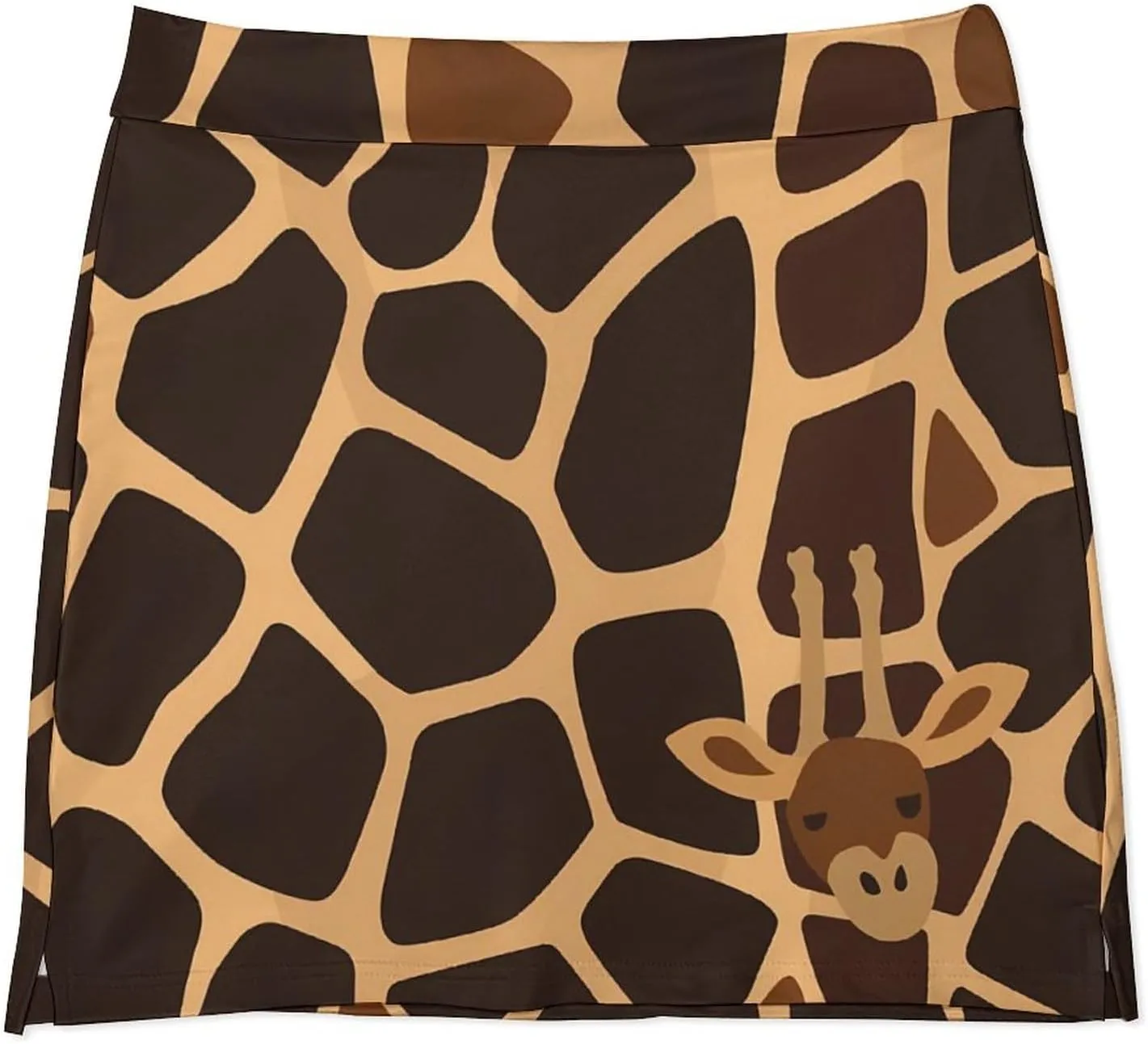 Giraffe Pattern Women's Skort Athletic Skirt Golf Skorts A-line Skirts with Built-in Shorts Pockets