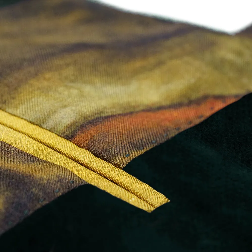 Green Double-Breasted Velvet Smoking Jacket