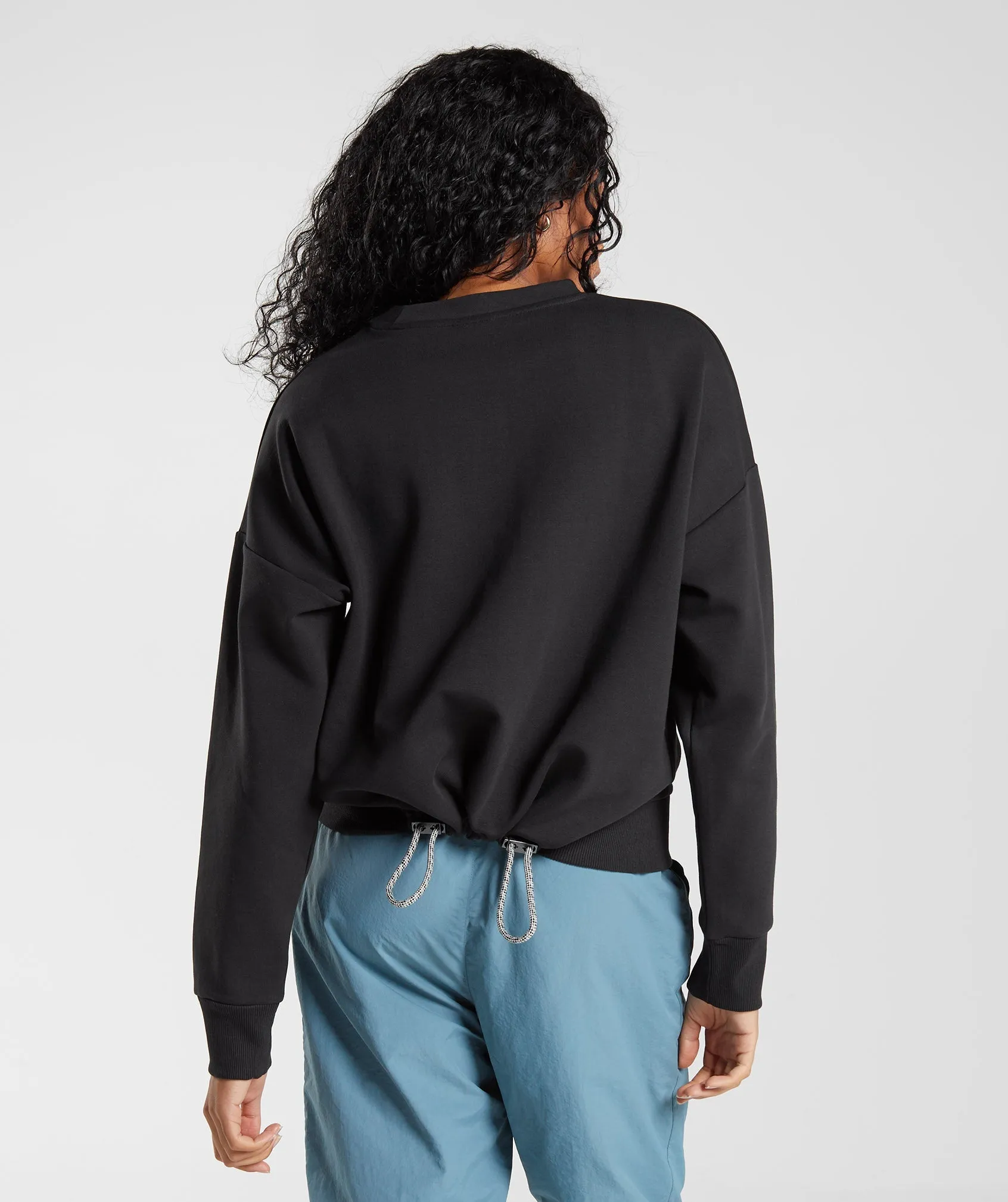 Gymshark Retake Sweat Crew - Black