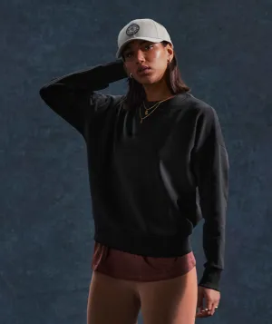 Gymshark Retake Sweat Crew - Black