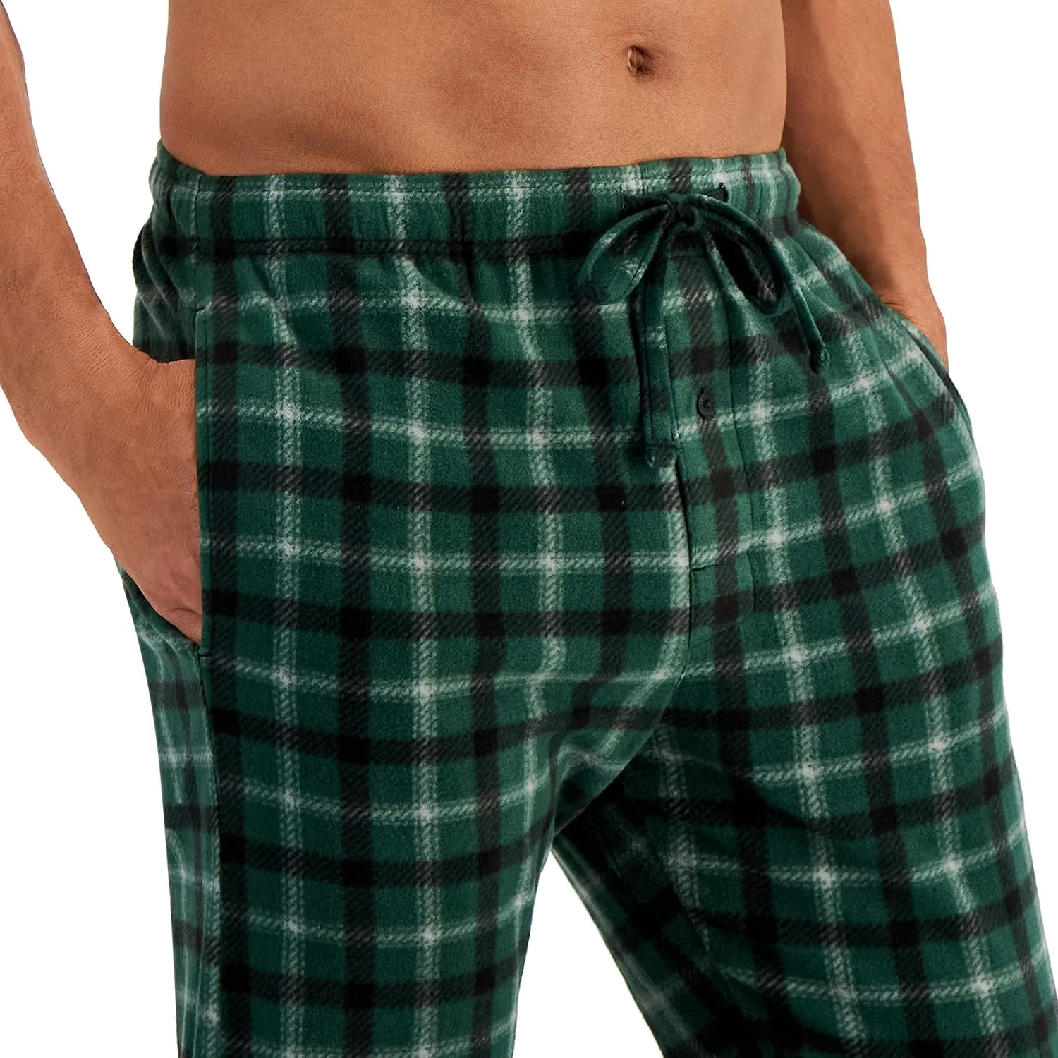 Hanes Men's Microfleece Plaid Sleep Pant