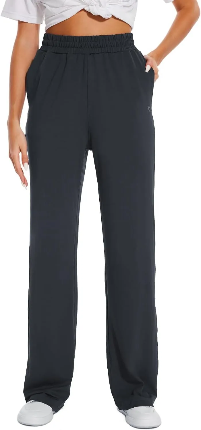 HOdo 32"/34"/36" Inseam Womens Tall Yoga Sweatpants Quick Dry Long Joggers Lounge Yoga Pants with Pockets
