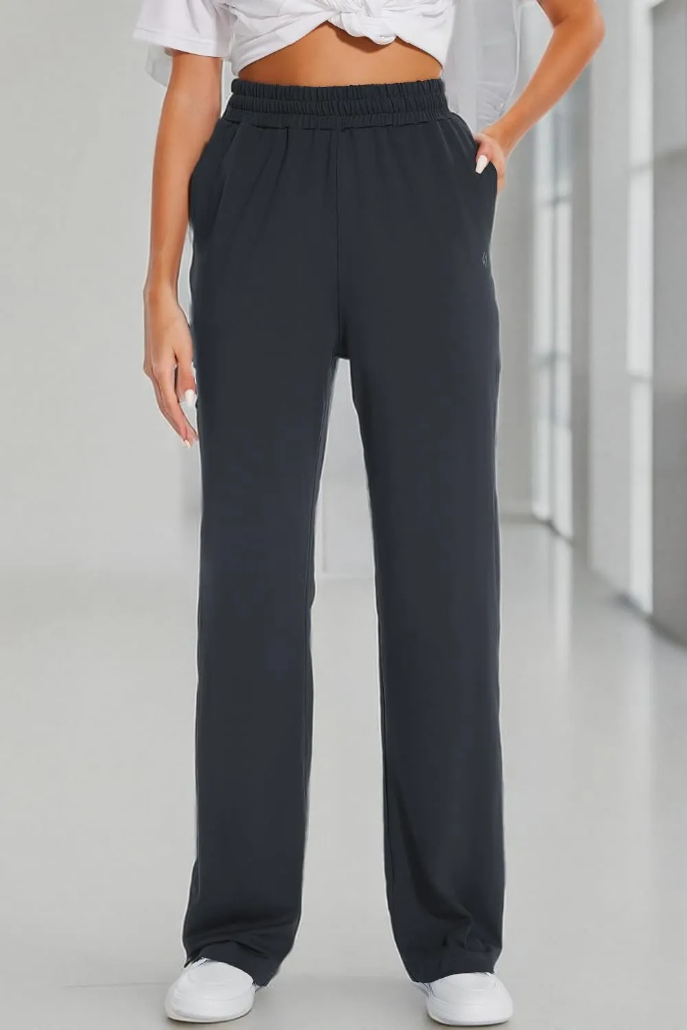 HOdo 32"/34"/36" Inseam Womens Tall Yoga Sweatpants Quick Dry Long Joggers Lounge Yoga Pants with Pockets