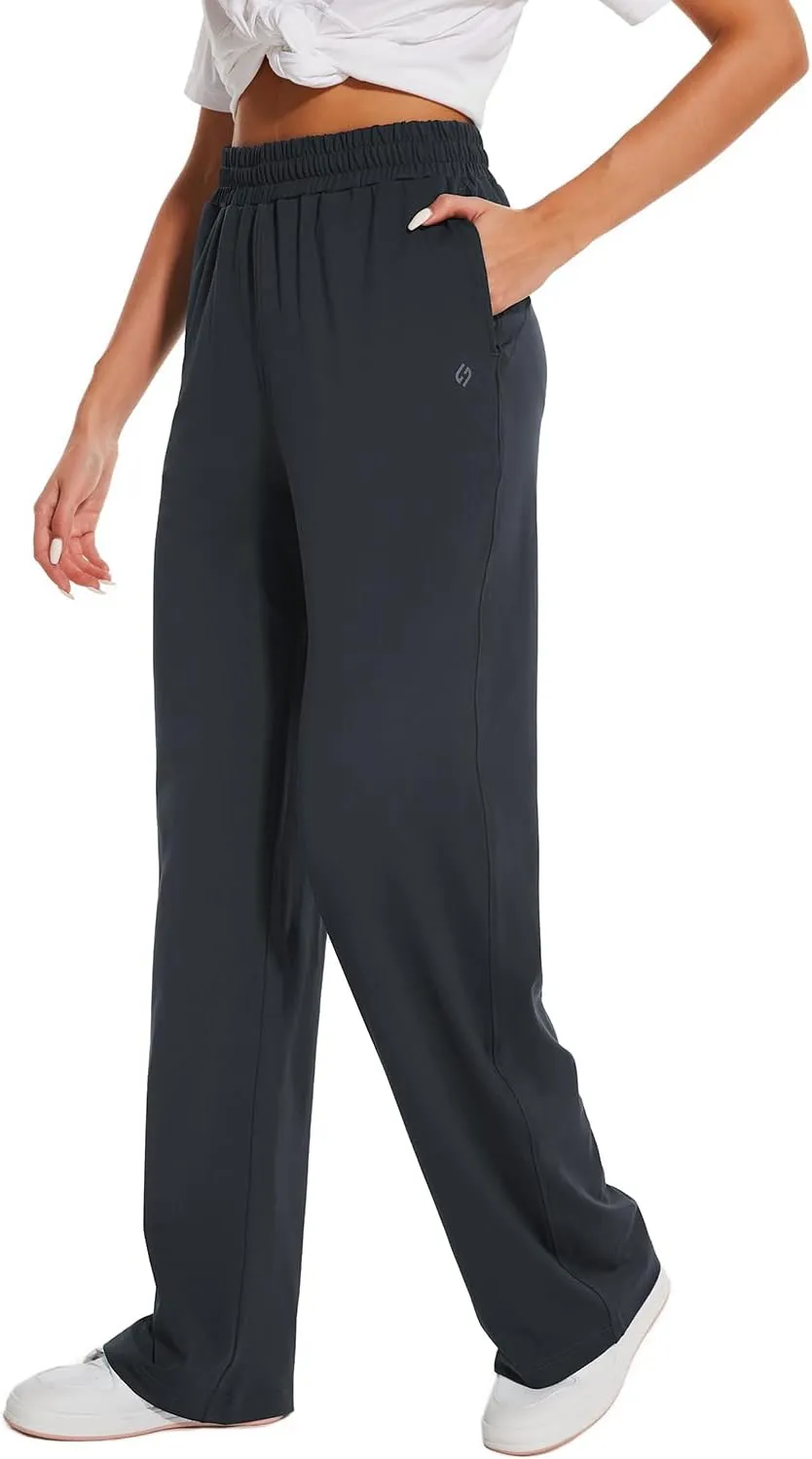 HOdo 32"/34"/36" Inseam Womens Tall Yoga Sweatpants Quick Dry Long Joggers Lounge Yoga Pants with Pockets