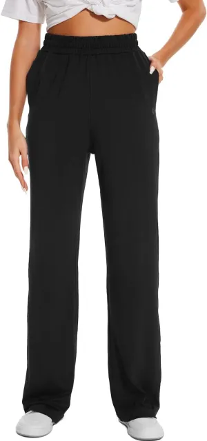HOdo 32"/34"/36" Inseam Womens Tall Yoga Sweatpants Quick Dry Long Joggers Lounge Yoga Pants with Pockets