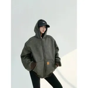 Hooded Zip-Up Winter Coat