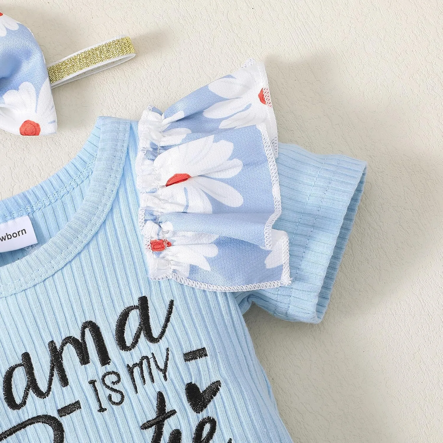 Infant Baby Girl Clothes Newborn Girl Outfit Long Sleeve Romper Pants Set Cute Baby Clothes for Girls Fall/Winter