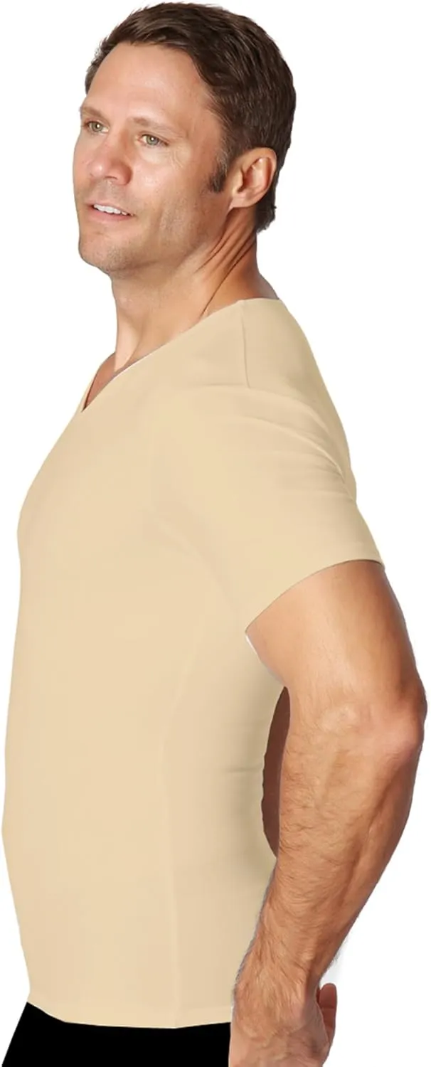 Insta Slim 3 Pack V-Neck, Look Up to 5 Inches Slimmer Instantly, Black