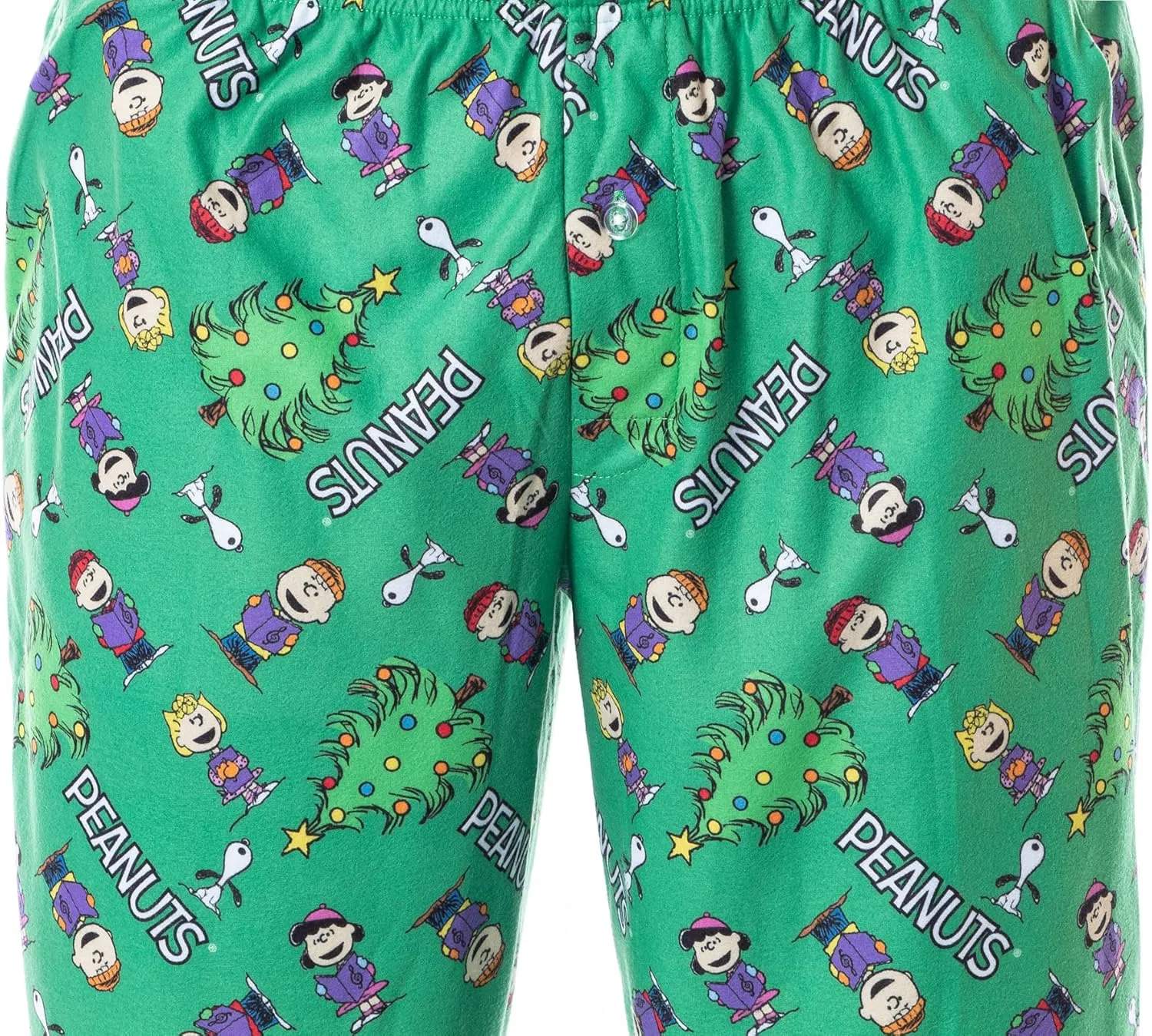 INTIMO Peanuts Mens' Christmas Holiday Season Sing Along Sleep Pajama Set