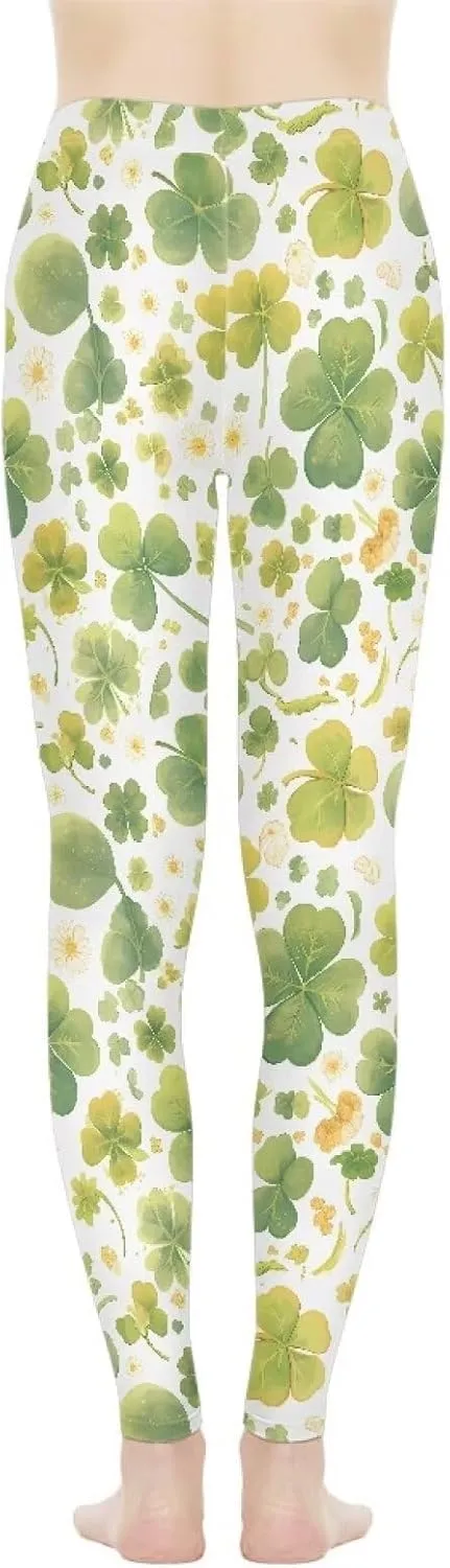 Irisjudy Women's High Waist Stretchy Yoga Pants, Boho Skinny Leggings Workout Trouser, Ethnic Tummy Control Tights XS-3XL