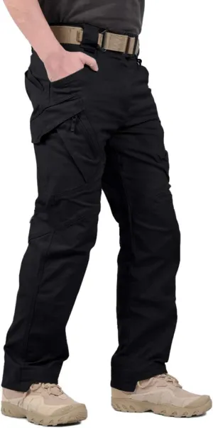 LABEYZON Men's Casual Cargo Work Pants Outdoor Lightweight Military Tactcial Pants for Men with 9 Pockets