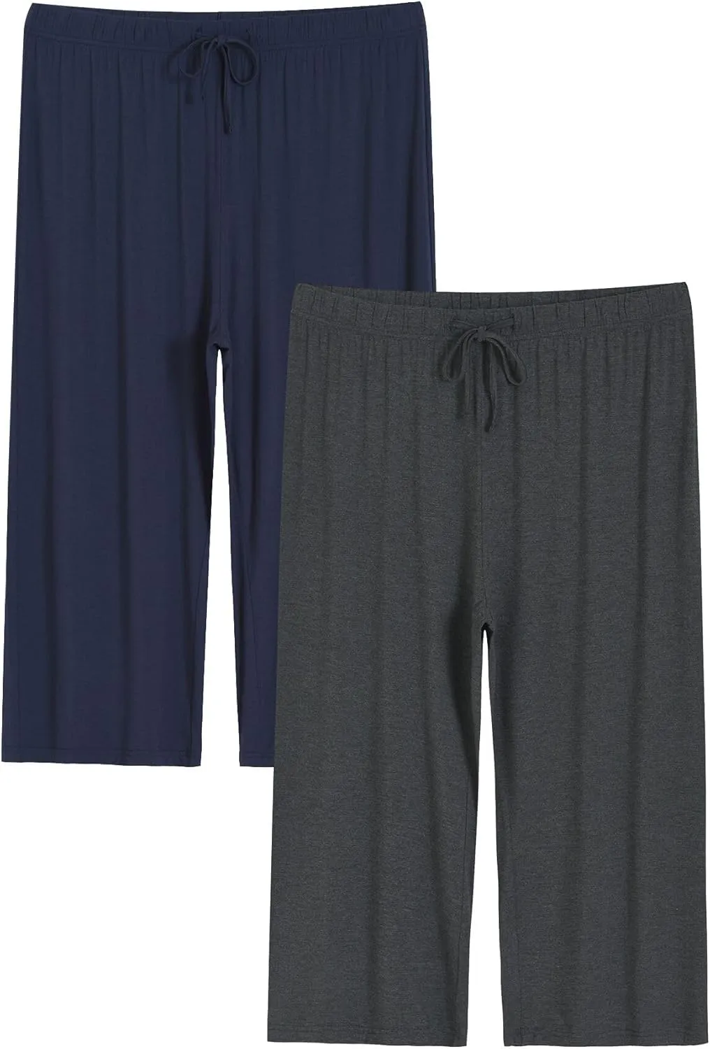 Latuza Women's Plus Size Capri Pajama Pants Comfy Wide Leg Lounge Capris