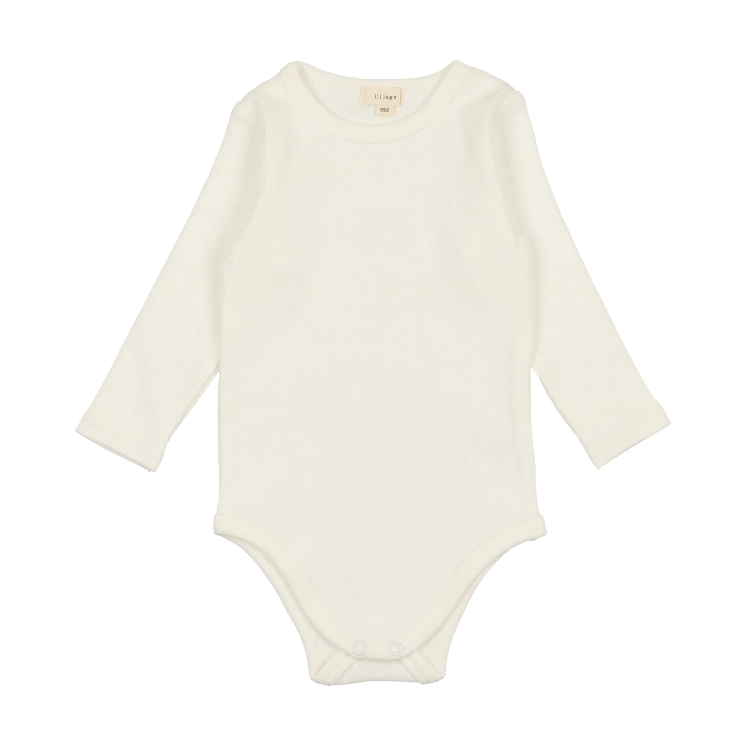 Lil Legs Ribbed Crewneck Onesie Ivory