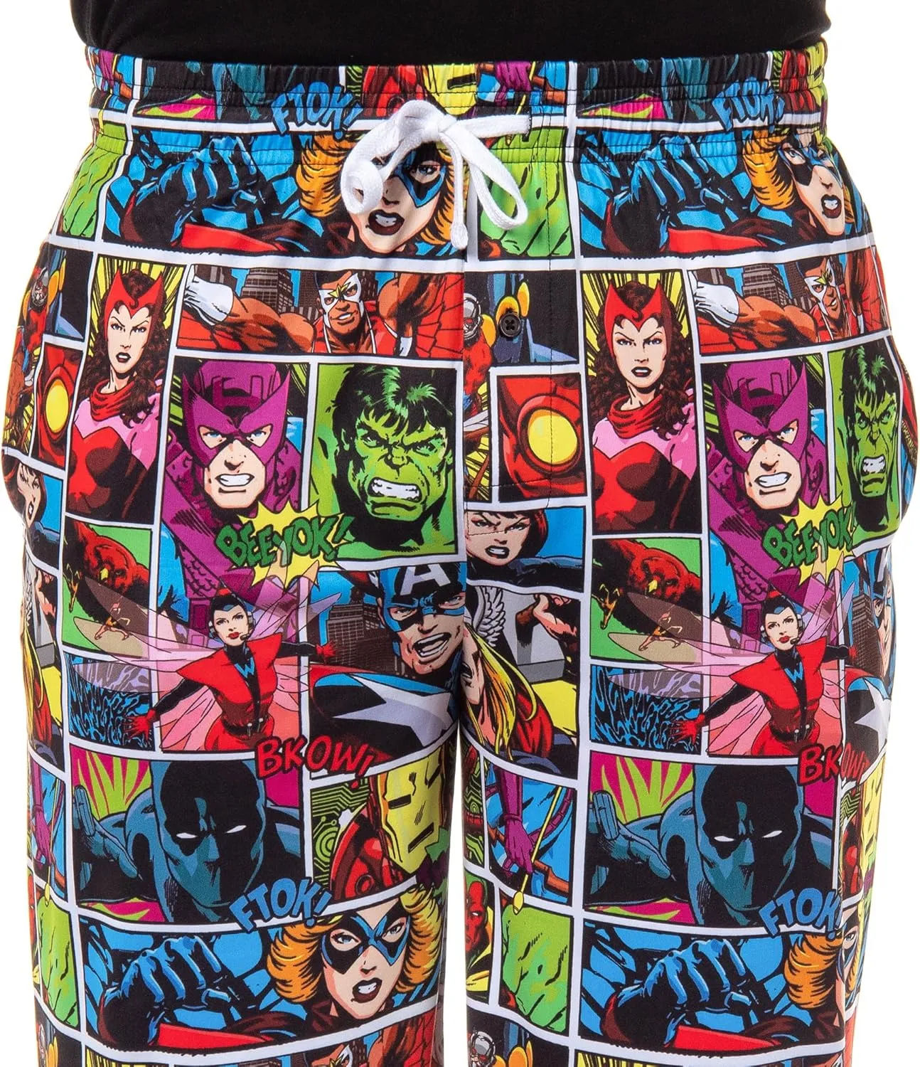 Marvel Comics Men's Superhero Character Sleep Adult Lounge Pajama Pants