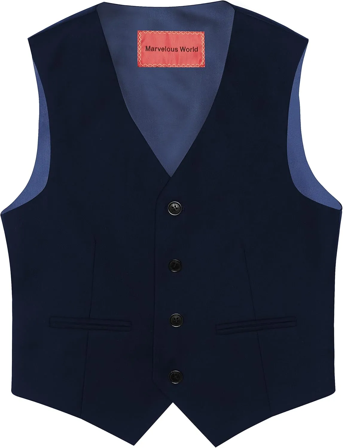 Marvelous World Boys' Formal Slim Fit Suit Set, Adjustable Waist