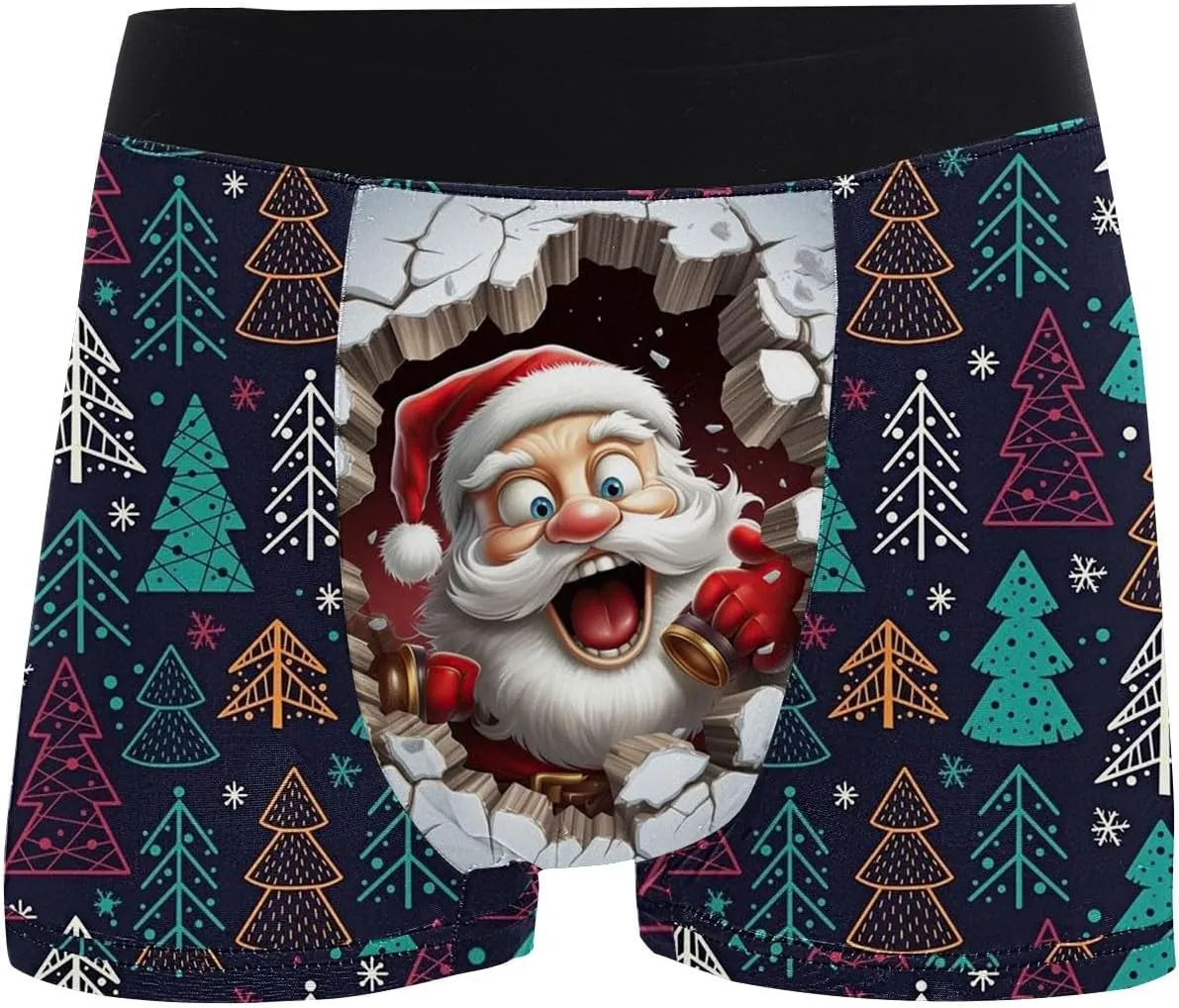 Mens Silk Underwear Pure Cotton Grapheness Pants Personality Mid Waist Underwear Men Clothes Men'S Boxer Briefs