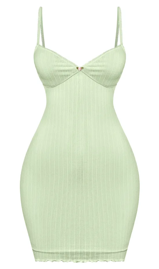 Mila Cami Mini Dress (Sage Green)
