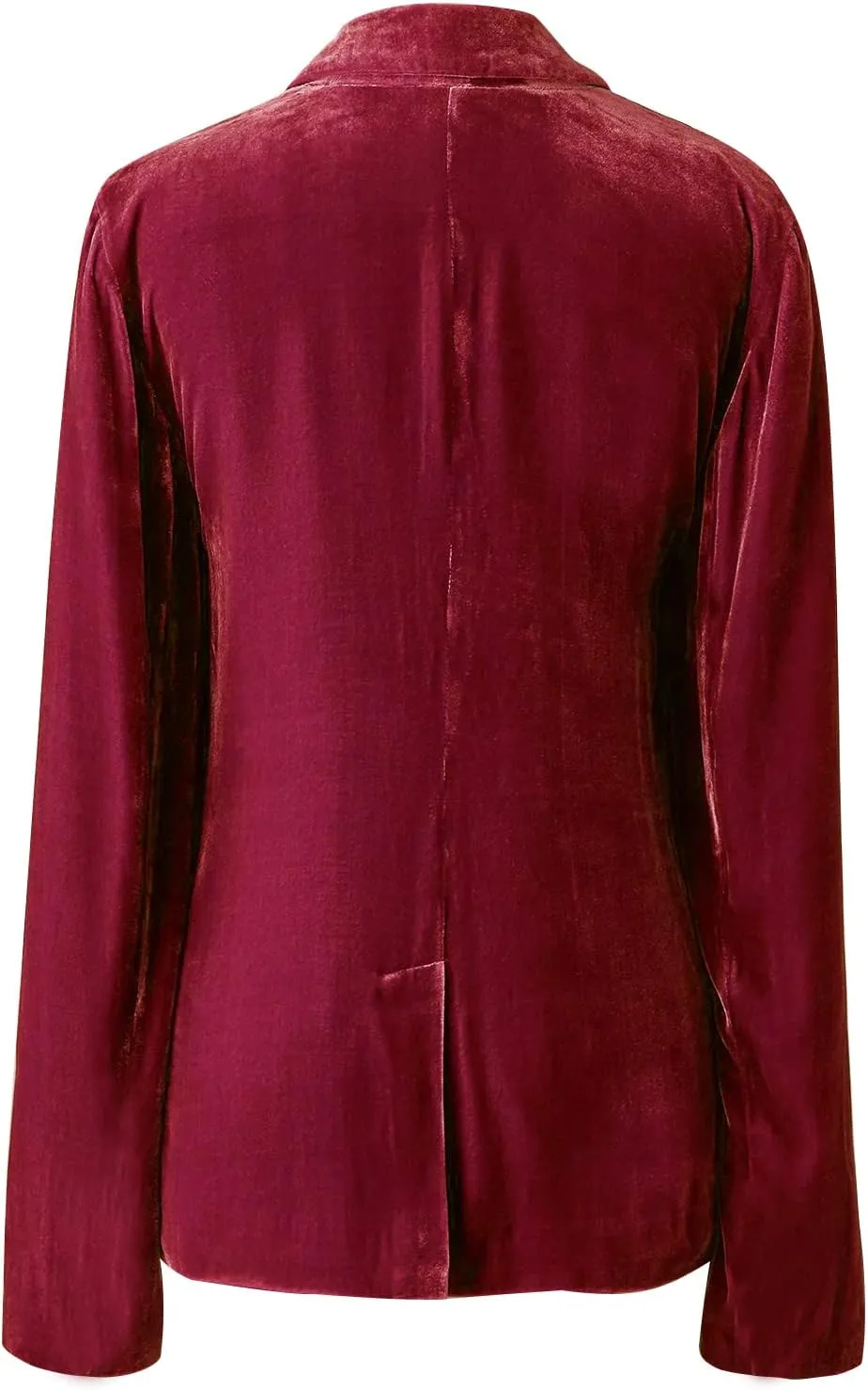 Mintlimit Women's Velvet Blazer Jacket - Long Sleeve V Neck Coat